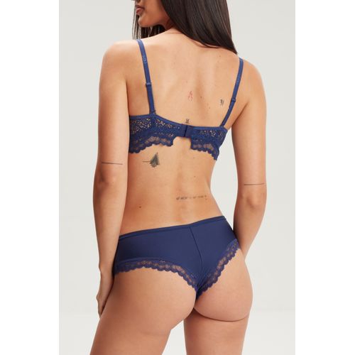 Culotte de microfibra y puntilla ODILE